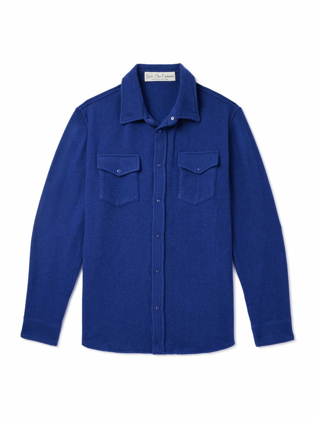 Photo: God's True Cashmere - Cashmere Shirt - Blue