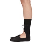 Simone Rocha Black Ribbon Cut-Out Socks