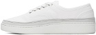 A.P.C. White Plain Simple Sneakers
