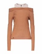 Manila Grace Womens Sweater in Brown