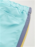 adidas Consortium - Human Made Belted Logo-Print Shell Shorts - Blue