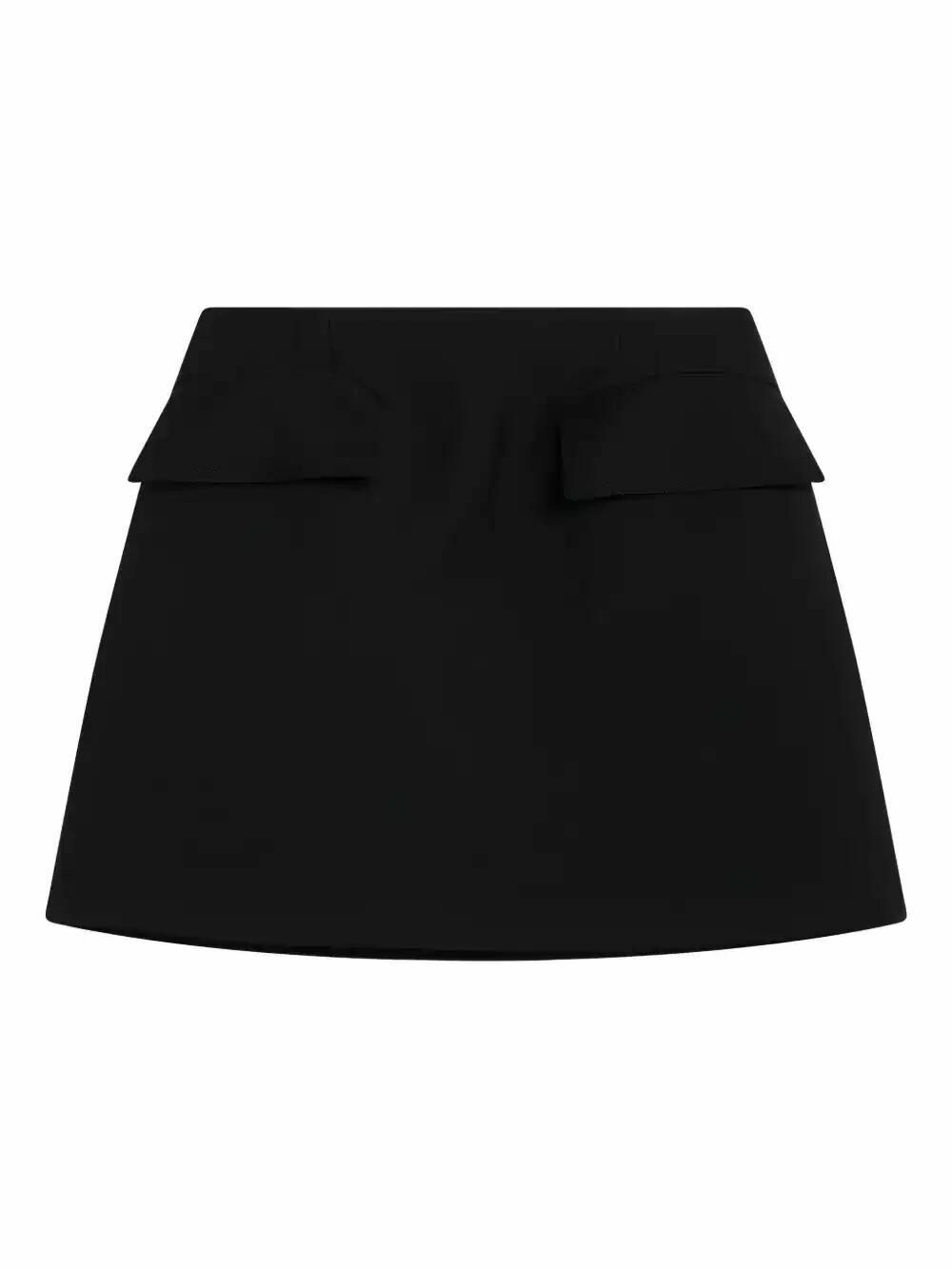 【関税&送料込】Alexander Mcqueen Black Wool Mini Skirt Alexander McQueen Bow-detail midi skirt Alexander McQueen