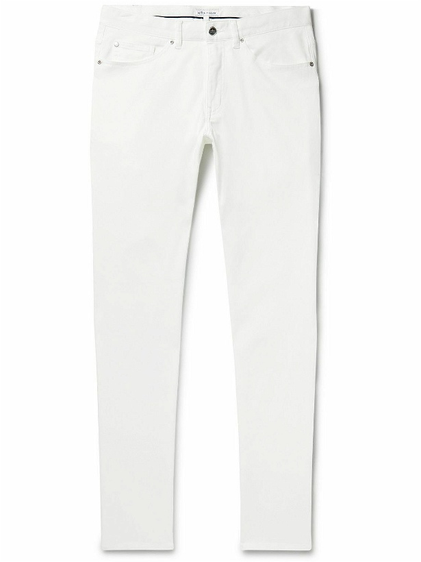Photo: Peter Millar - Ultimate Slim-Fit Stretch Cotton and Modal-Blend Sateen Trousers - Neutrals