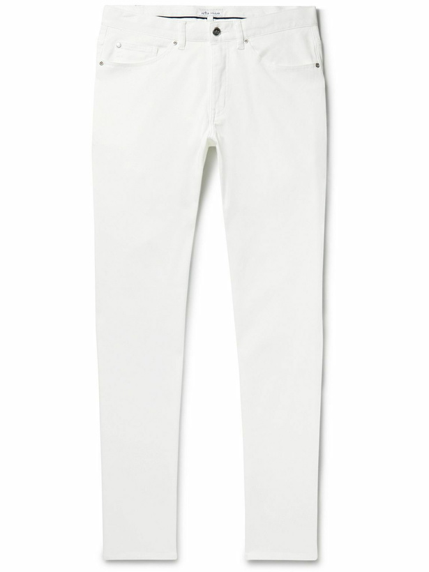 Photo: Peter Millar - Ultimate Slim-Fit Stretch Cotton and Modal-Blend Sateen Trousers - Neutrals