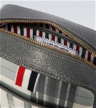 Thom Browne - 4-Bar checked leather crossbody bag