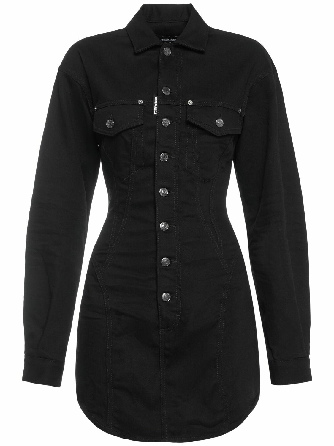 dsquared denim dress DSquared2 // Blue Denim Panelled Distressed Dress  VSP Consignment