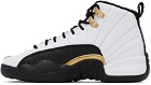 Nike Jordan Kids White & Black Air Jordan 12 Retro Royalty Big Kids Sneakers