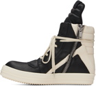 Rick Owens Black Porterville Geobasket Sneakers