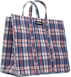 VETEMENTS Blue Barbes Shopper Tote