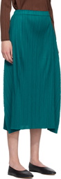 PLEATS PLEASE ISSEY MIYAKE Blue Monthly Colors October Maxi Skirt