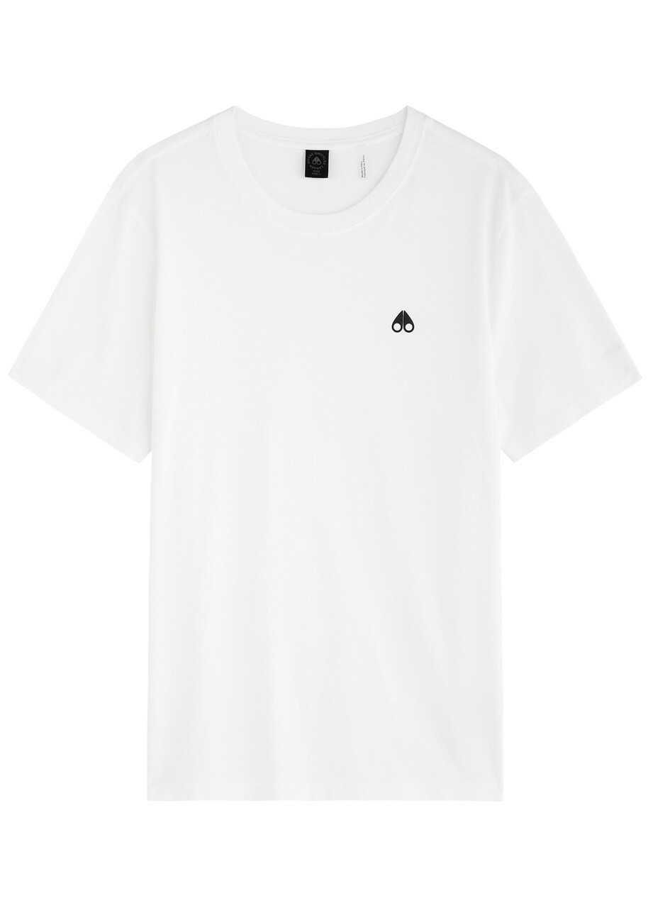 Moose Knuckles Satellite Logo Cotton T-shirt White