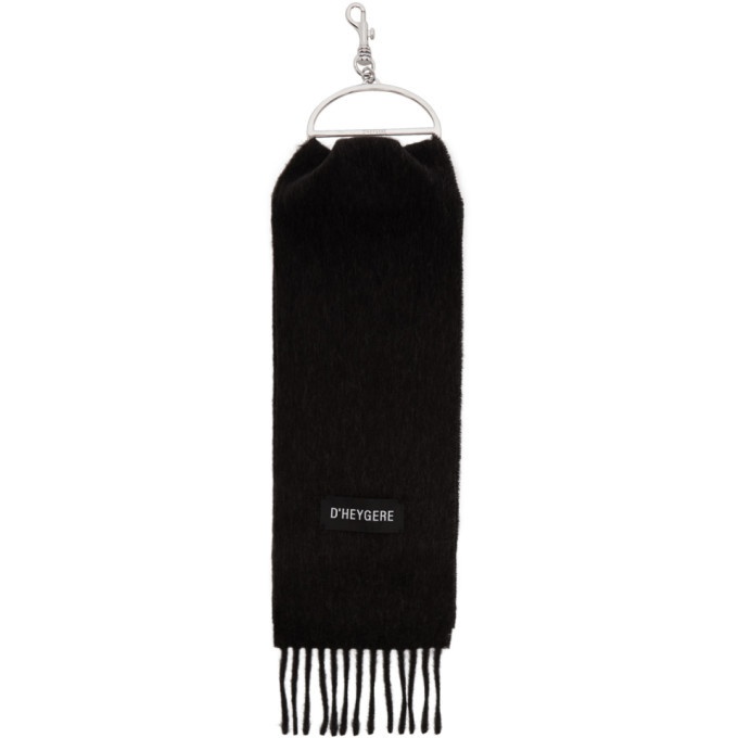Photo: Dheygere Silver and Charcoal Scarf Holder Keychain