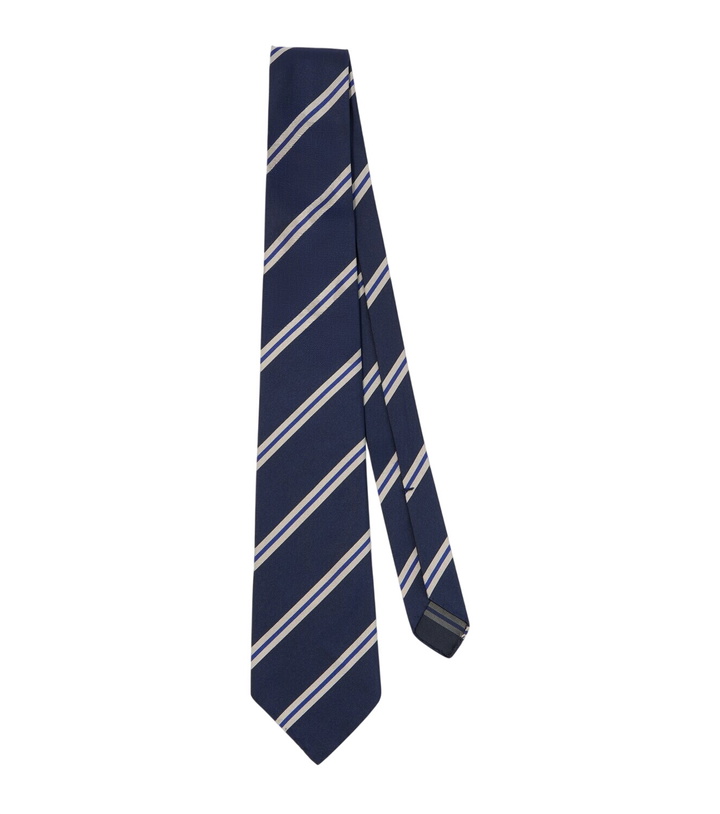 Photo: Dunhill Striped silk tie