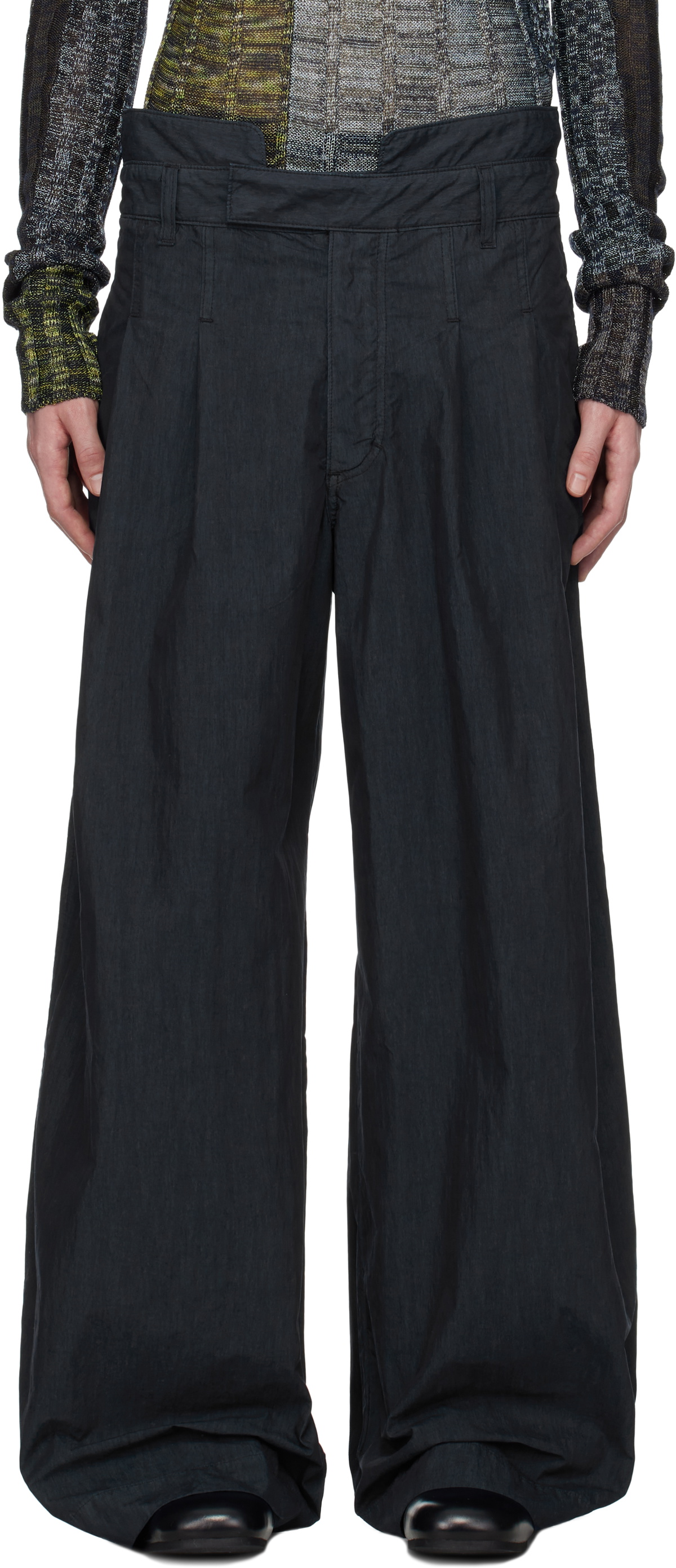 Eckhaus Latta Navy Flight Trousers Eckhaus Latta