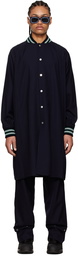 Kiko Kostadinov Navy Futur Rib Coat