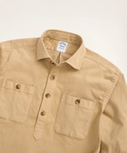 Brooks Brothers Men's Pop-Over Safari Shirt | Khaki