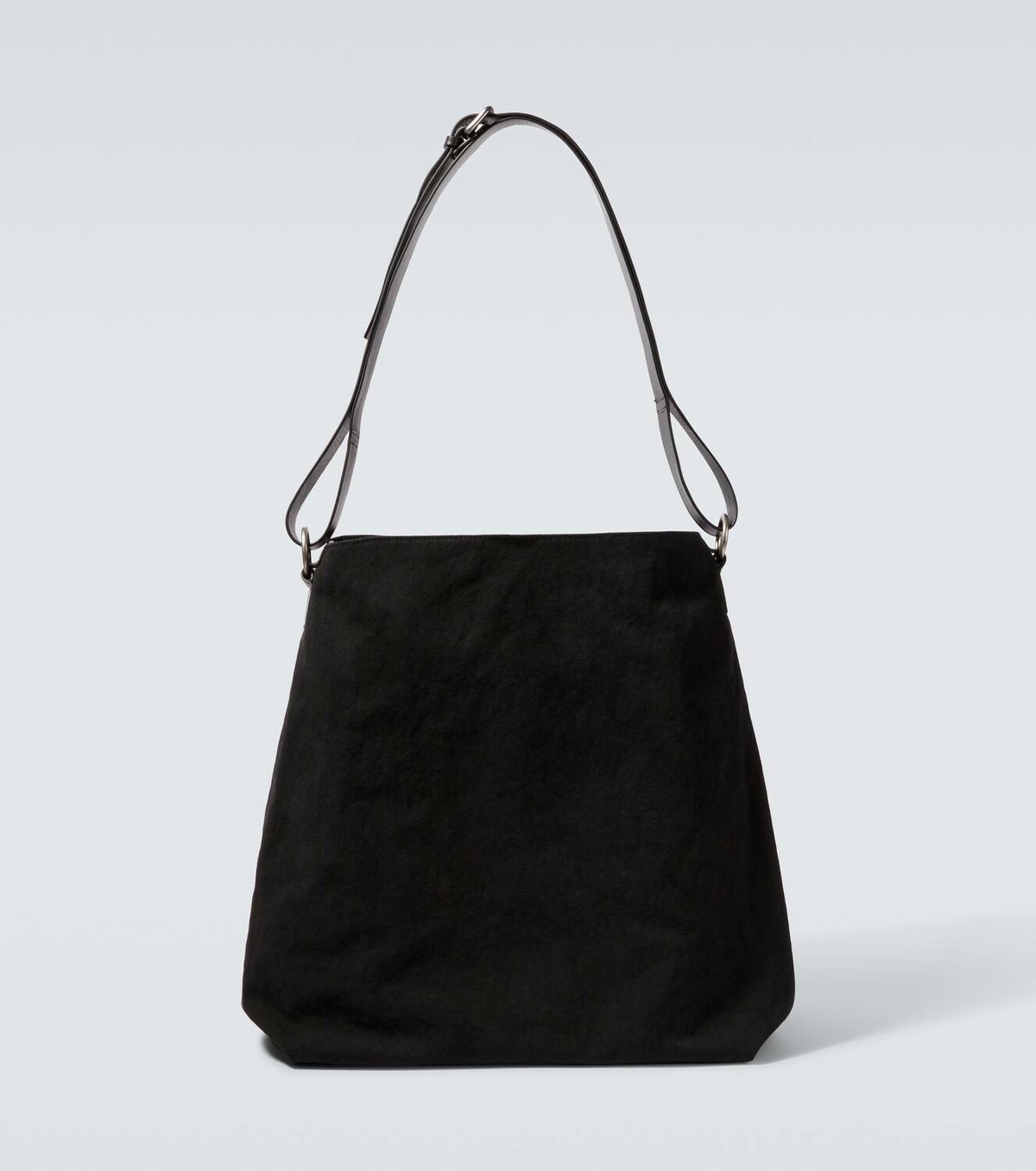 Dries Van Noten Leather-trimmed canvas shoulder bag
