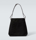 Dries Van Noten Leather-trimmed canvas shoulder bag