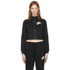 Nike Black Cropped Polyknit Track Jacket