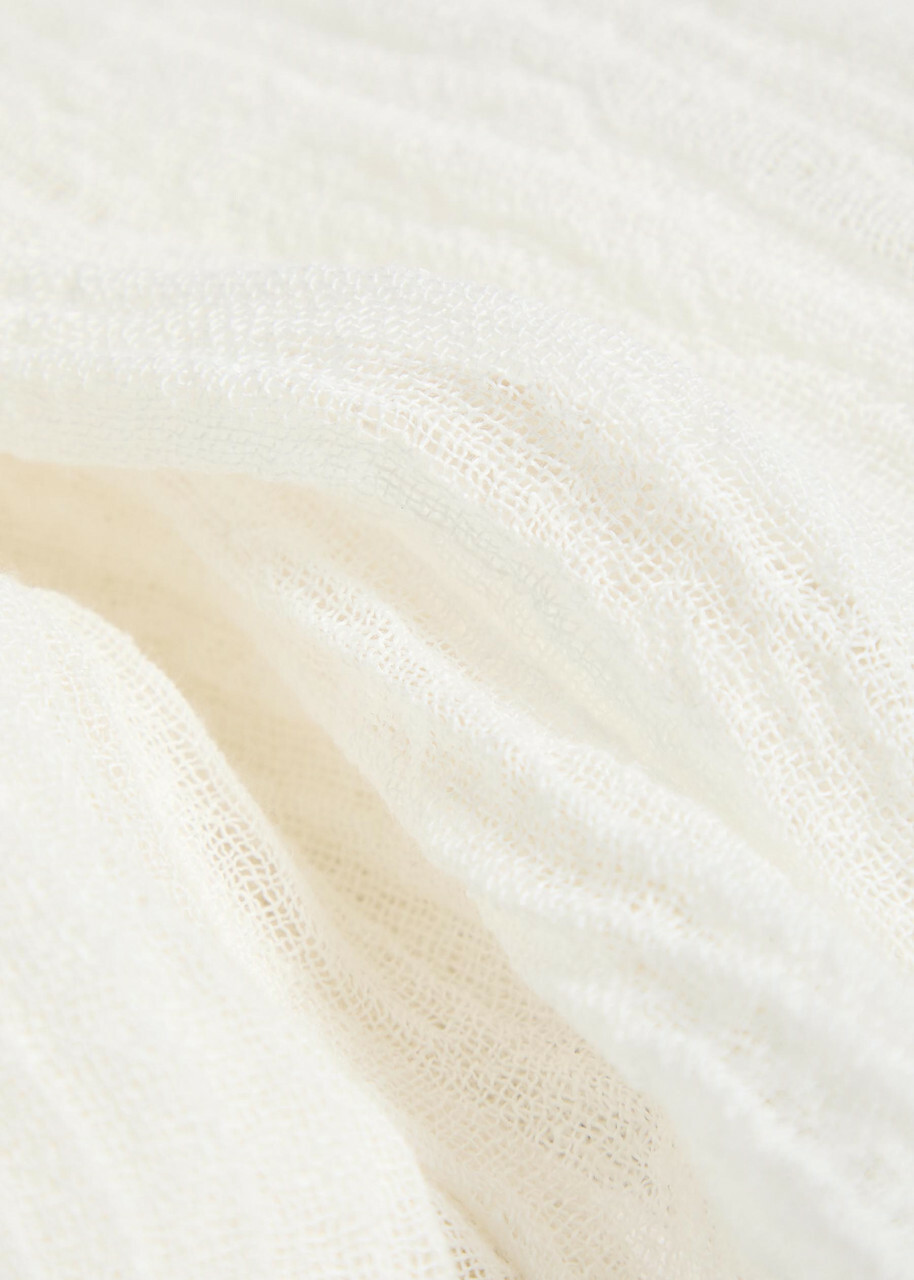 Lisa Marie Fernandez Hooded Linen-blend Beach Cover-up White