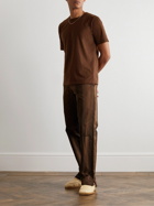 Séfr - Luca Cotton-Blend Jersey T-Shirt - Brown