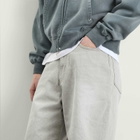 BEAMS Men's Damage Denim Shorts in Fade Chacoal