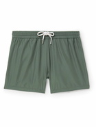 Thom Sweeney - Amalfi Straight-Leg Mid-Length Swim Shorts - Green