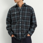Dubbleware Men's Heritage Check Work Shirt in Brown