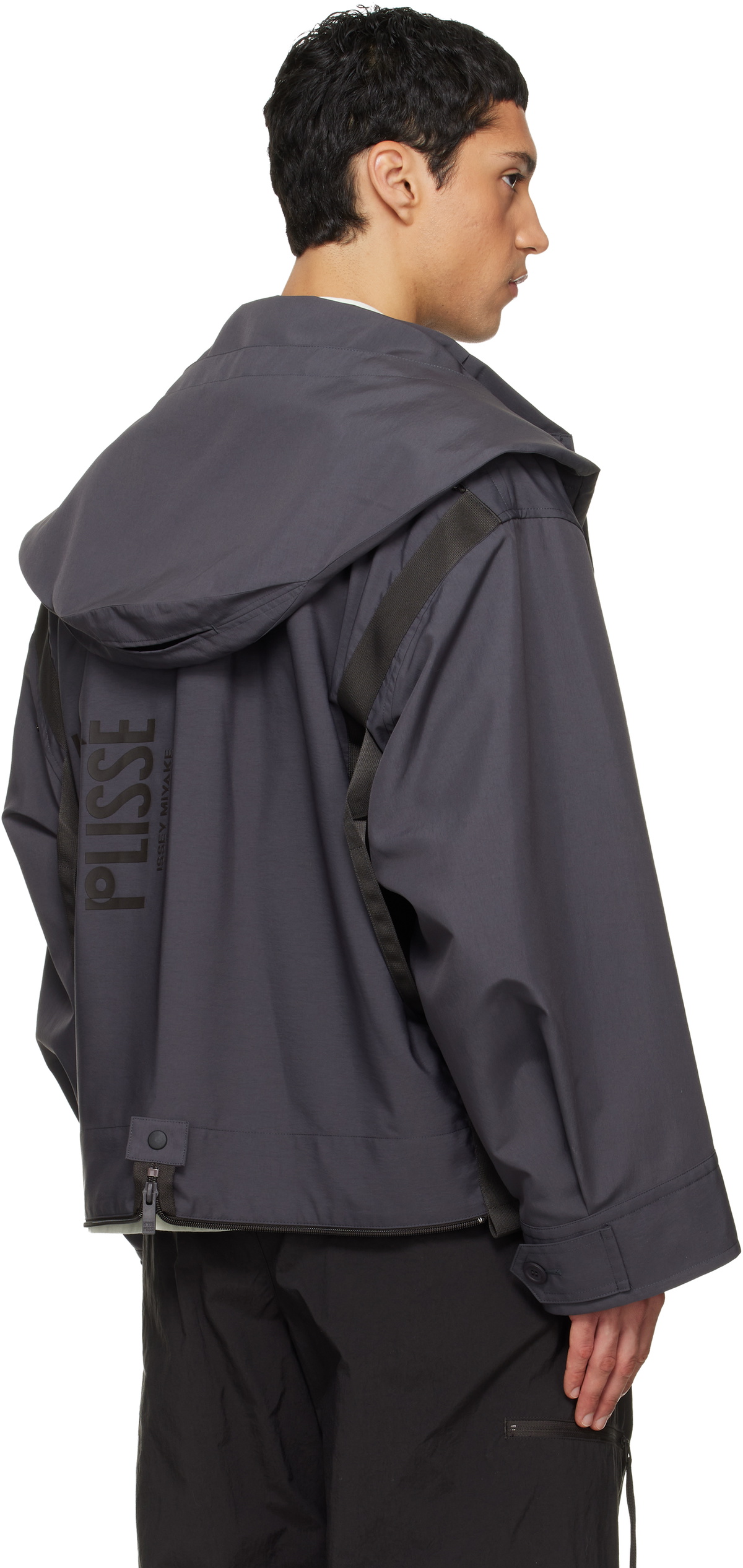 HOMME PLISSÉ ISSEY MIYAKE Gray Carrier Jacket Homme Plisse Issey