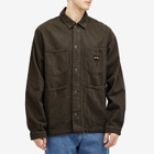 Stan Ray Men's Coverall Jacket in Overdyed Charcoal Hickory