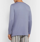 Zimmerli - Stretch-Micro Modal-Blend Henley Pyjama T-Shirt - Blue