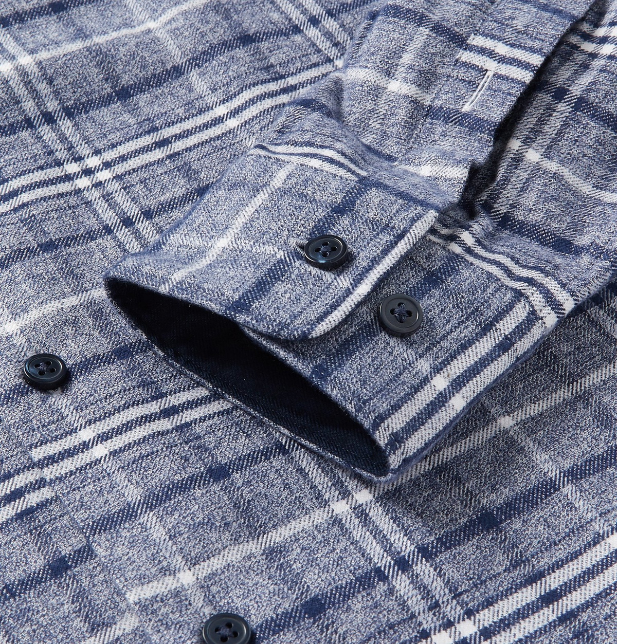 HUGO - Relaxed-fit button-down shirt in checked cotton flannel