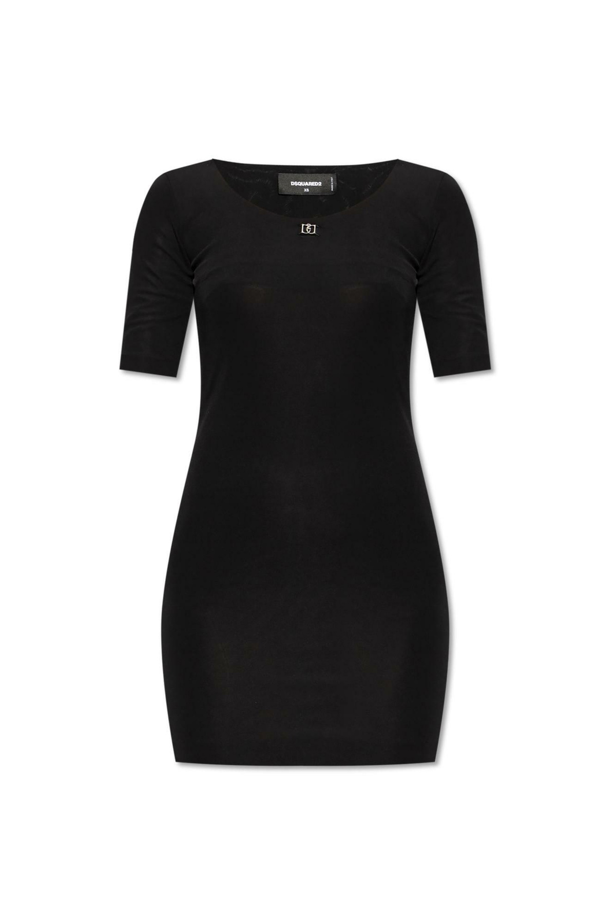 Dsquared2 Bow Detail Viscose Dress Dsquared2