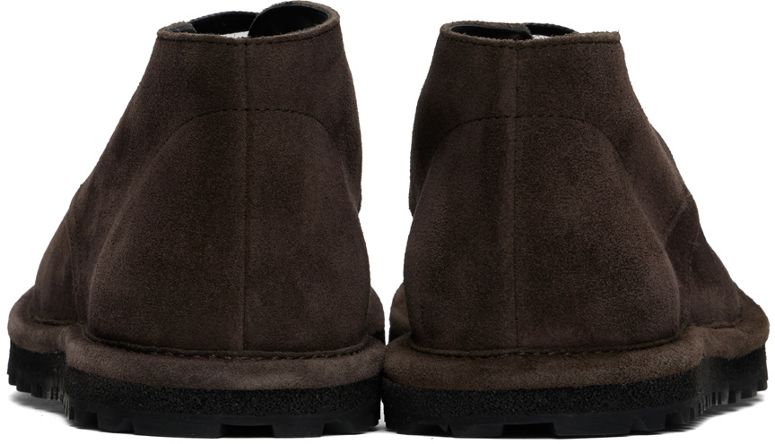 Dries Van Noten Brown Suede Desert Boots