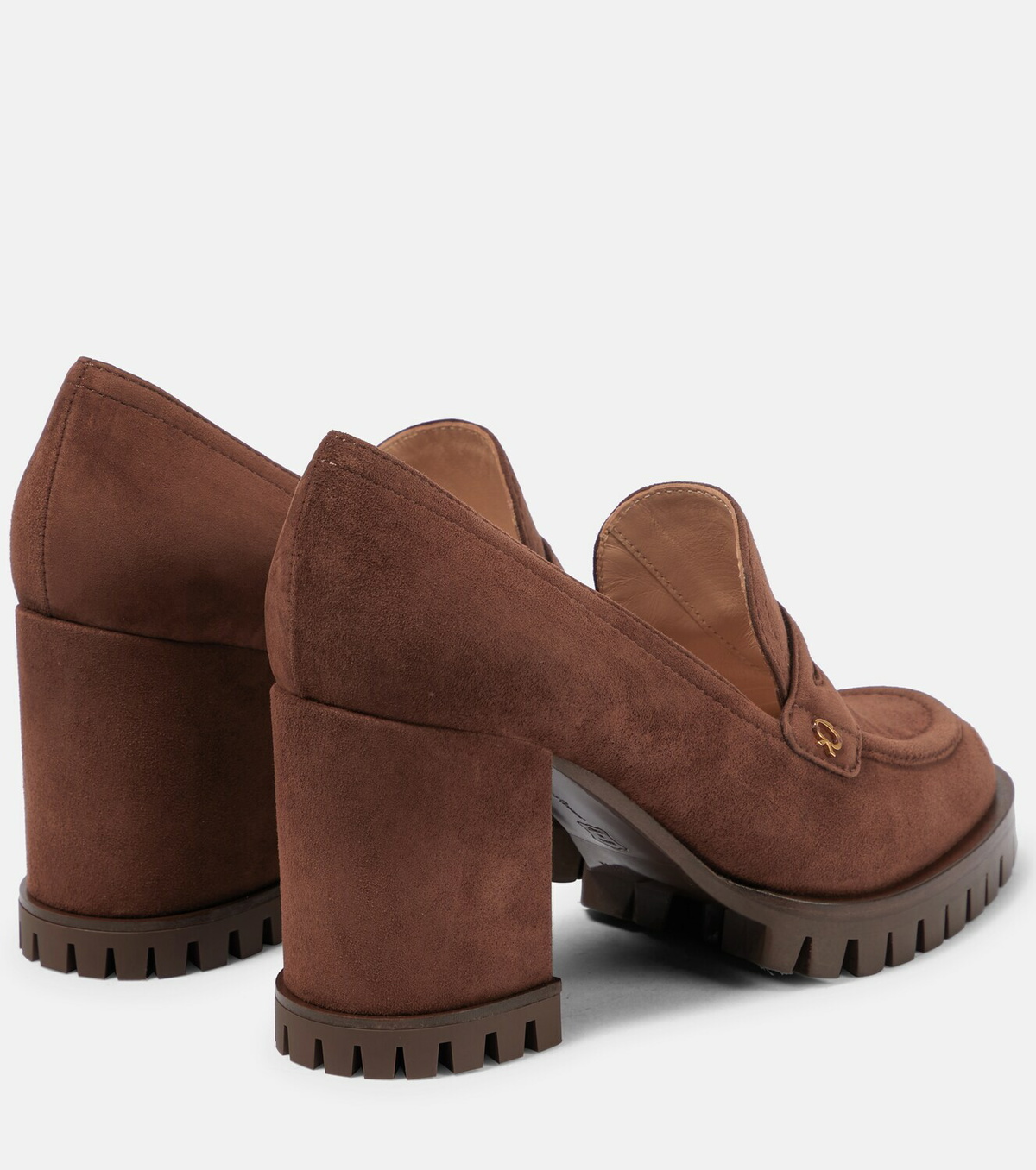 Gianvito Rossi - Suede loafer pumps