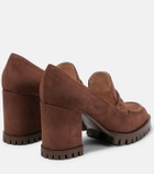 Gianvito Rossi - Suede loafer pumps