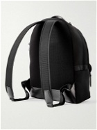 Paul Smith - Stripe-Detailed Leather-Trimmed Mesh Backpack