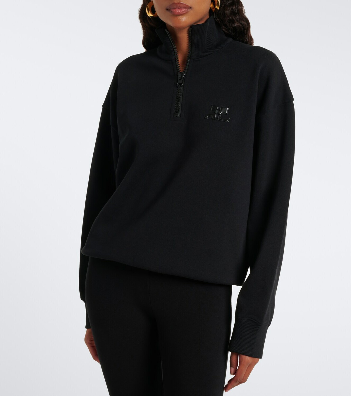 Courrèges Cotton fleece sweatshirt