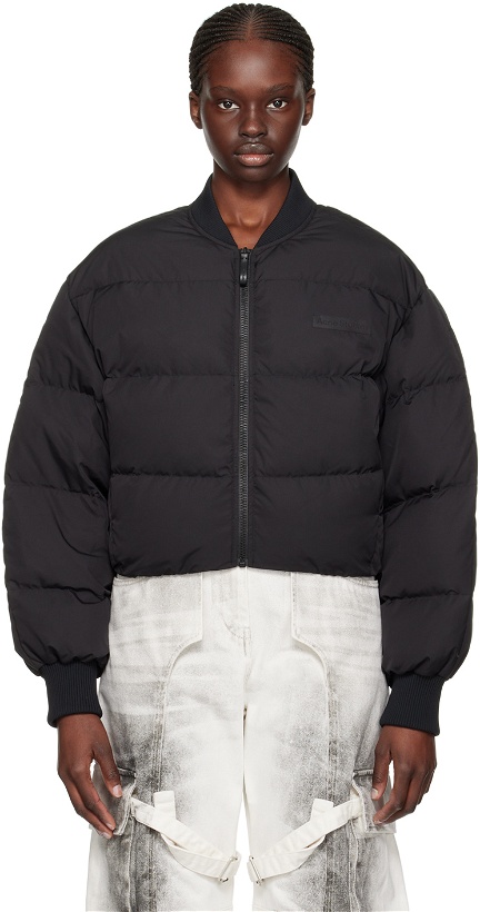 Photo: Acne Studios Black Quilted Down Bomber Jacket