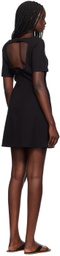 Staud Black Stern Minidress