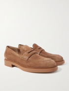 GIANVITO ROSSI - Harris Suede Loafers - Brown
