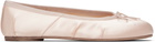 Maison Margiela Pink Tabi Satin Ballerina Flats