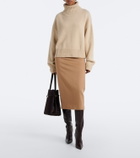 Max Mara Camel hair midi skirt