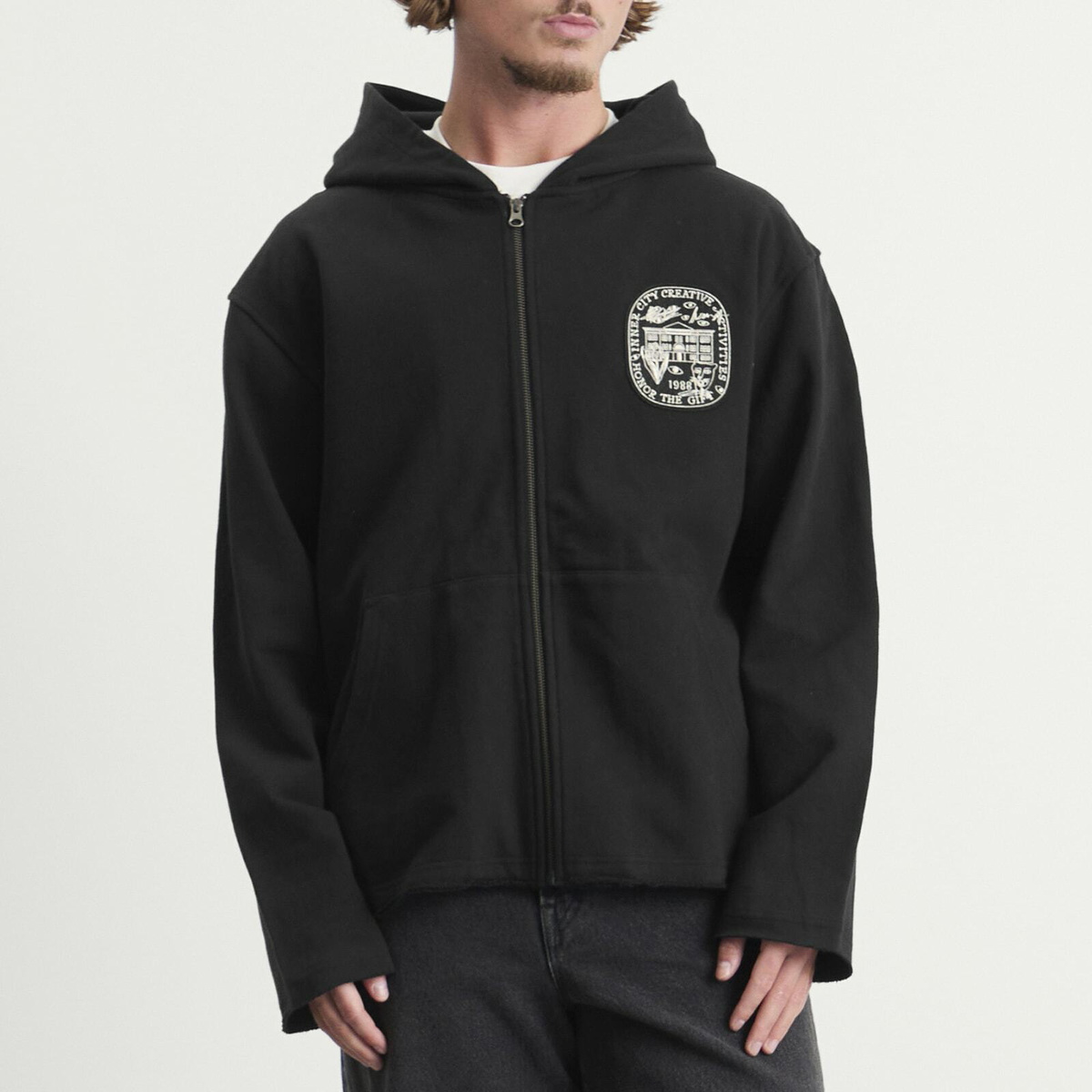 Honor the Gift Men's Honor Art Institute Zip Hoodie in Black