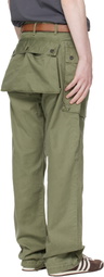 RRL Green Herringbone Field Cargo Pants