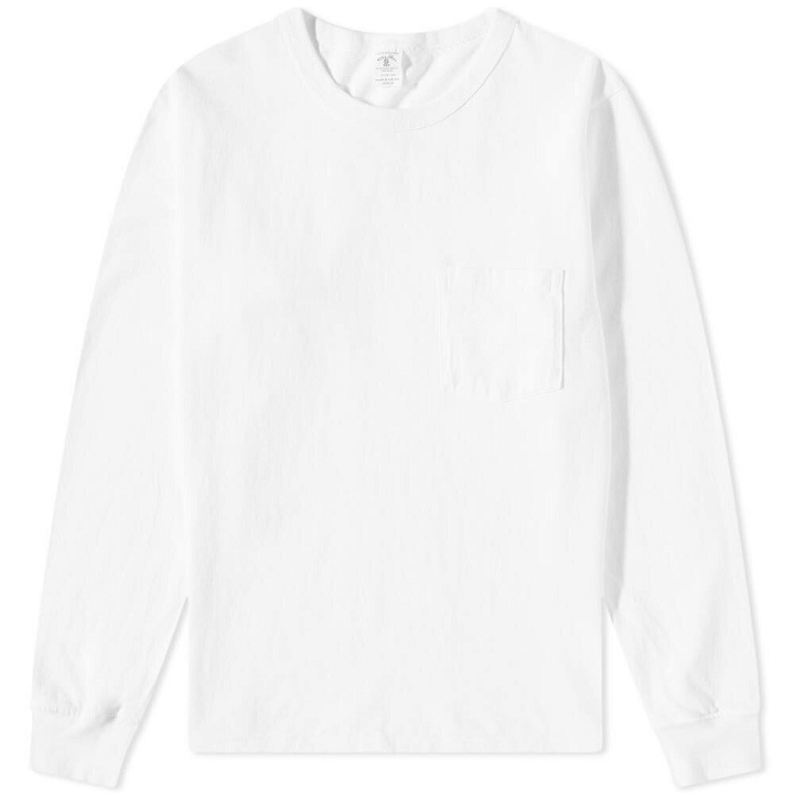 Photo: Velva Sheen Men's Long Sleeve Pigment Dyed Pocket T-Shirt in White