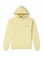 Jacquemus - Logo-Appliquéd Cotton-Jersey Hoodie - Yellow