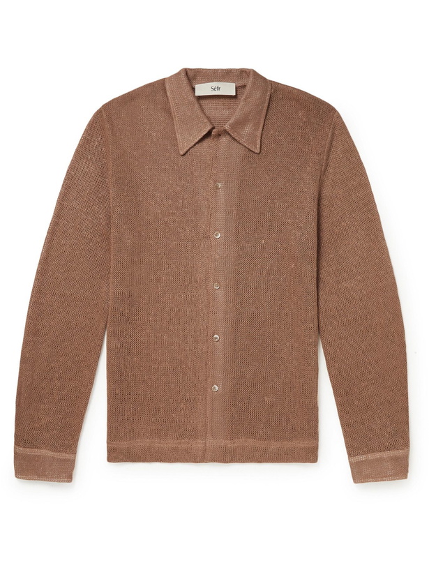 Photo: SÉFR - Ripley Woven Shirt - Brown