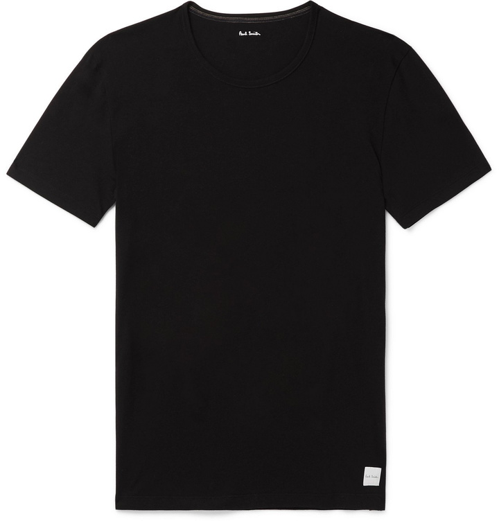 Photo: Paul Smith - Slim-Fit Cotton-Jersey T-Shirt - Black