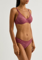 Chantelle Norah Lace Underwired bra Dark Red